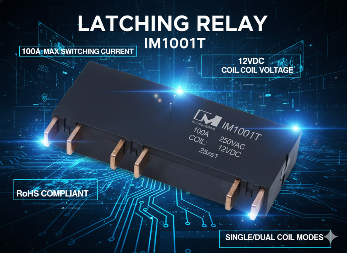 IM1001T 100A 3-Phase Latching Relay for Smart Energy Meters IM1001T 100A 3-Phase Latching Relay for Smart Energy Meters