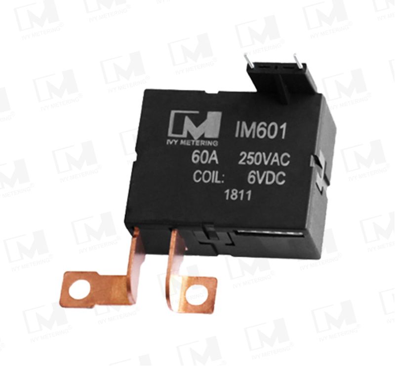 IM601 TUV IEC62955 60A 250VAC Coil 12V SPST NO PCB Mount Magnetic Latching Relay for EV Charger