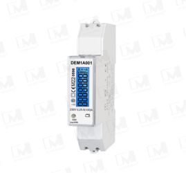 EM118091 Pulse 100A Single Phase Din Rail Energy Meter Watt-hour Meter PV 