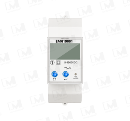 EM619001 1000 LVDC solar panel single phase 75mV shunt DC 1000V din rail energy meter EV chargeEM619001 1000 LVDC solar panel single phase 75mV shunt DC 1000V din rail energy meter EV charge
