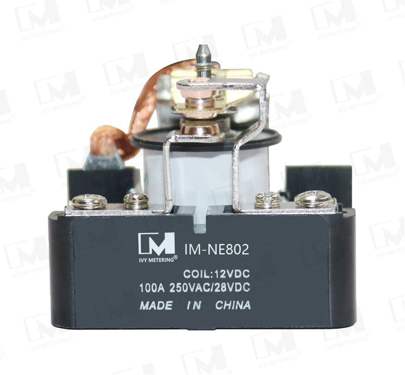 IM-NE802 100A 250VAC Coil 12VDC 3mm Contact Gap SPST Non-latching Power Relay for EV AC Charger