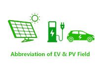 Abbreviation of EV & PV Field