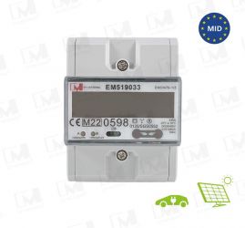 EM519033 Forward and Reverse Din Rail 3 Phase RS485 Modbus MID Energy Meter for EV Charger