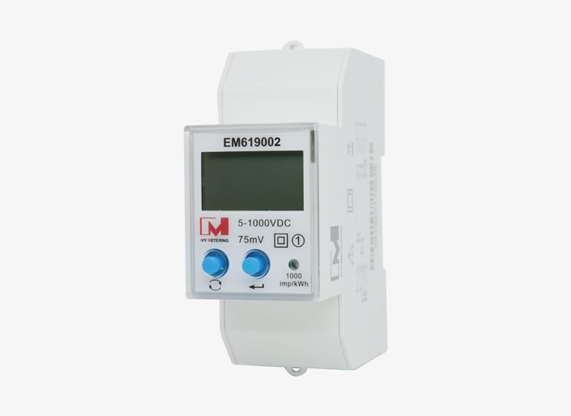 EM619002 0-100A 5-1000V Off-Grid Solar Battery Din Rail Bidirectional RS485 Modbus DC Energy Monitor