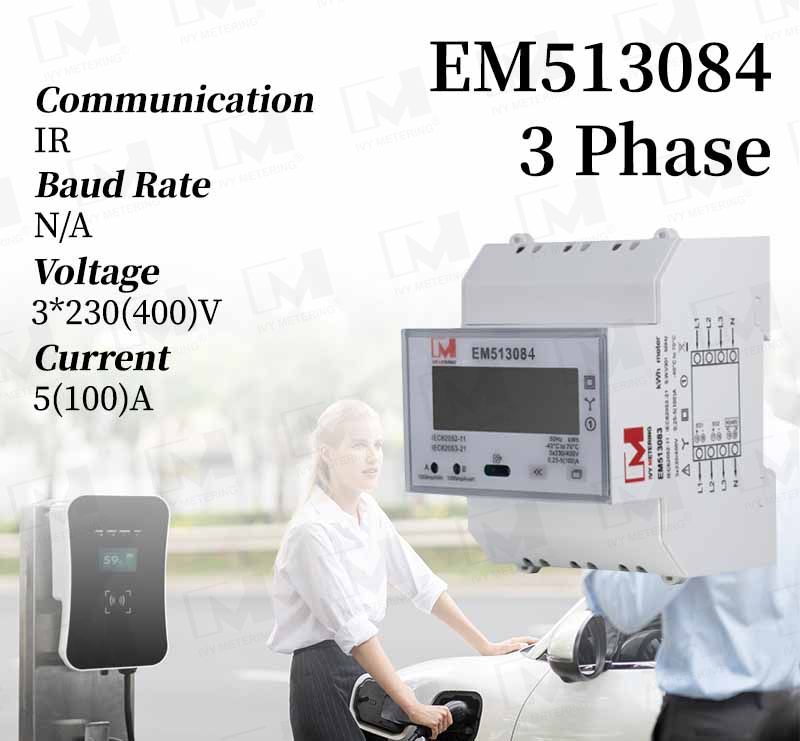 IVY EM513084 DIN Rail Three-Phase Four-Wire Standard Energy Meter