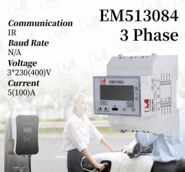 IVY EM513084 DIN Rail Three-Phase Four-Wire Standard Energy Meter
