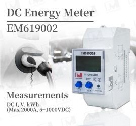 IVY EM619002 DIN Rail DC Energy Meter with RS485 Modbus