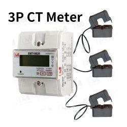EM719028 Three-Phase 4-Wire CT DIN Rail Energy Meter RS485 Modbus Multi-tariff