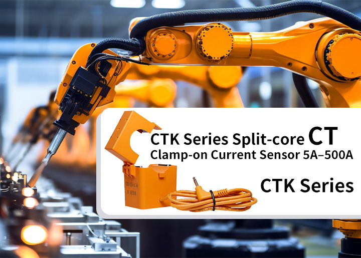 CTK Series Split Core Current Transformer Clamp-on Current Sensor 5A–500A