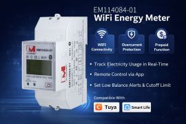 EM114084-01 Single Phase DIN Rail WiFi Smart Energy Meter with Prepaid & Remote Control
