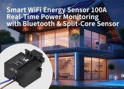 Smart WiFi Energy Sensor 100A Real-Time Power Monitoring with WiFi Bluetooth & Split-Core Sensor