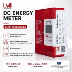 EM619025~27 Series Bi-directional DC Energy Meter with RS485 & Ethernet Communication