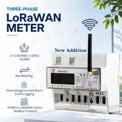 EM514012 LoRaWAN Three Phase Smart Energy Meter with Remote Control