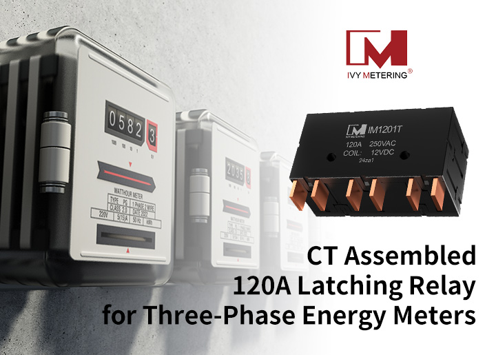 CT Assembled 120A Latching Relay for Three-Phase Energy Meters