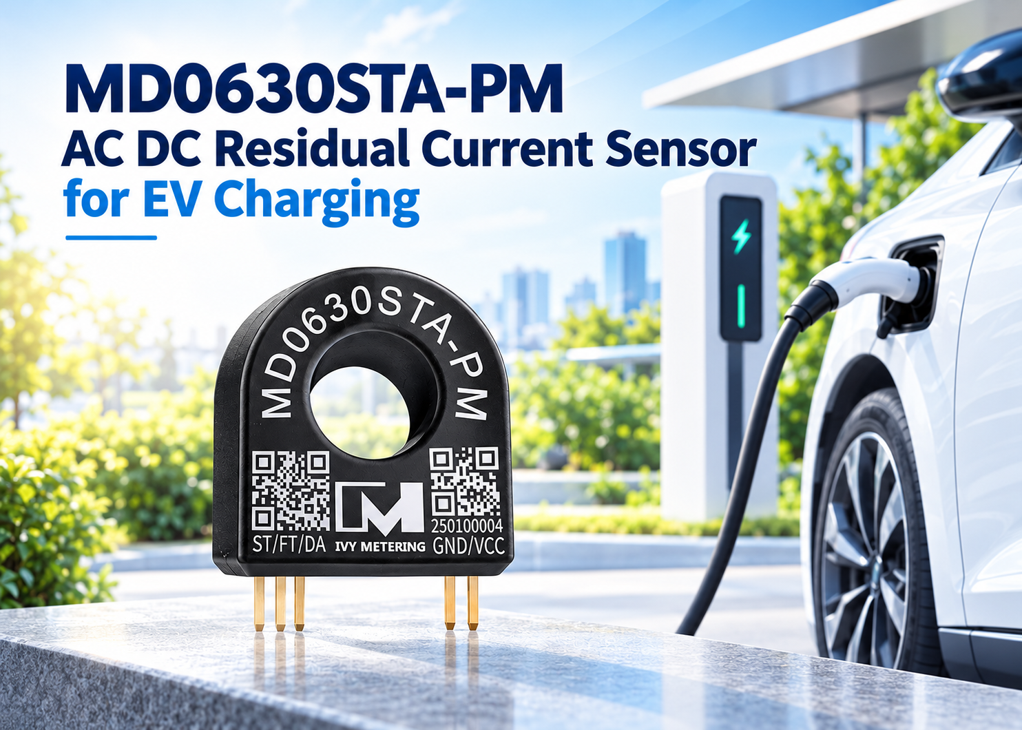 MD0630STA-PM AC DC Residual Current Sensor for EV Charging