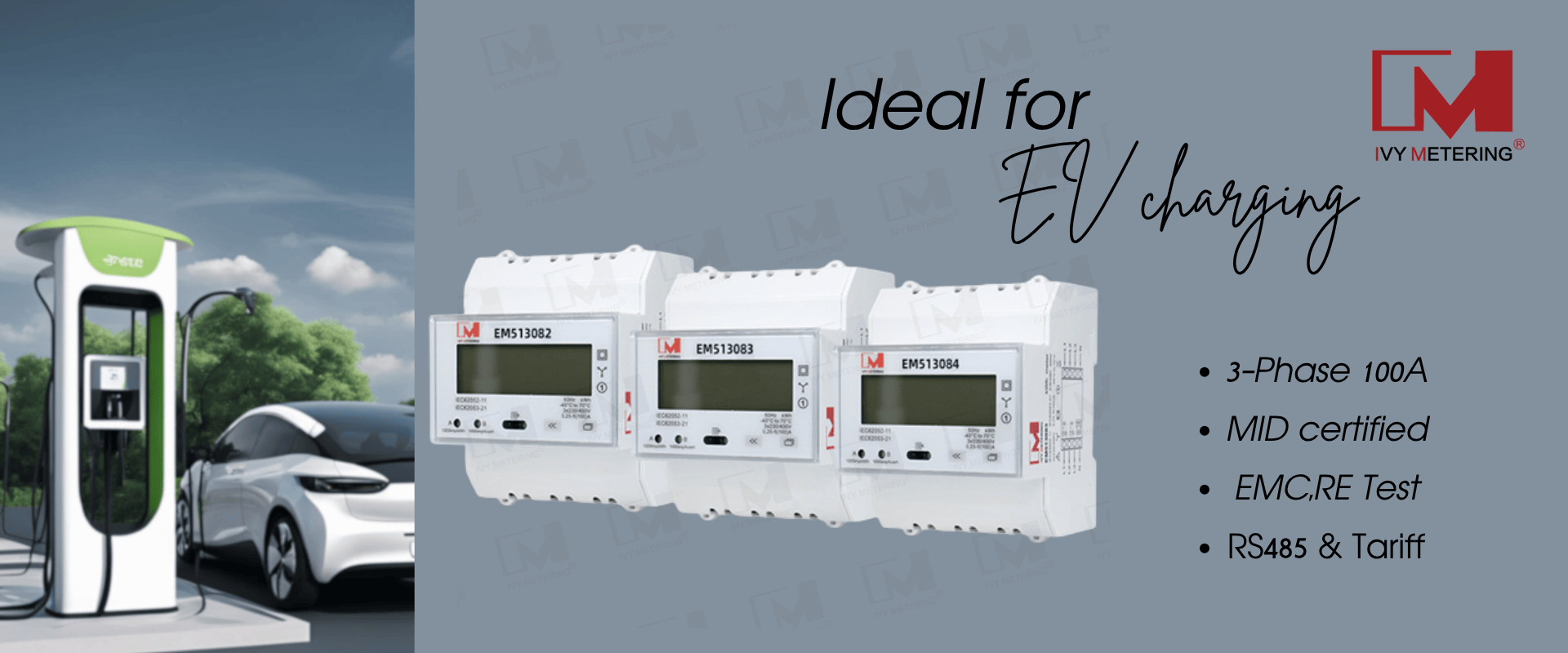 100A EV Charger Meter Three Phase RS485 with MID Certificate and 115200 Baud Rates 100A EV Charger Meter Three Phase RS485 with MID Certificate and 115200 Baud Rates