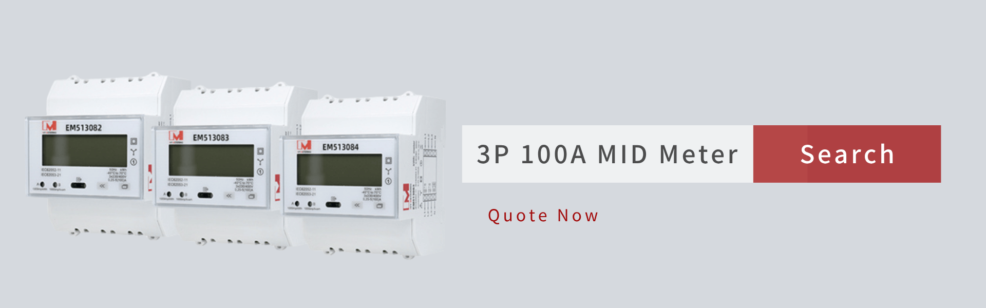 Bi-directional Meter Three Pole 100A 115200 baud with Re MID Test