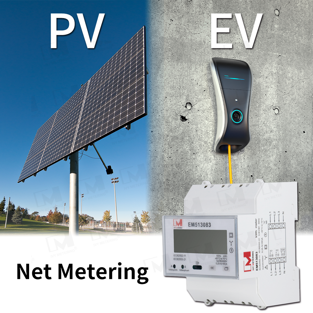 EM513083 3 Phase 100A 230/400V RS485 MID Solar Smart Meter for PV Power Generation System