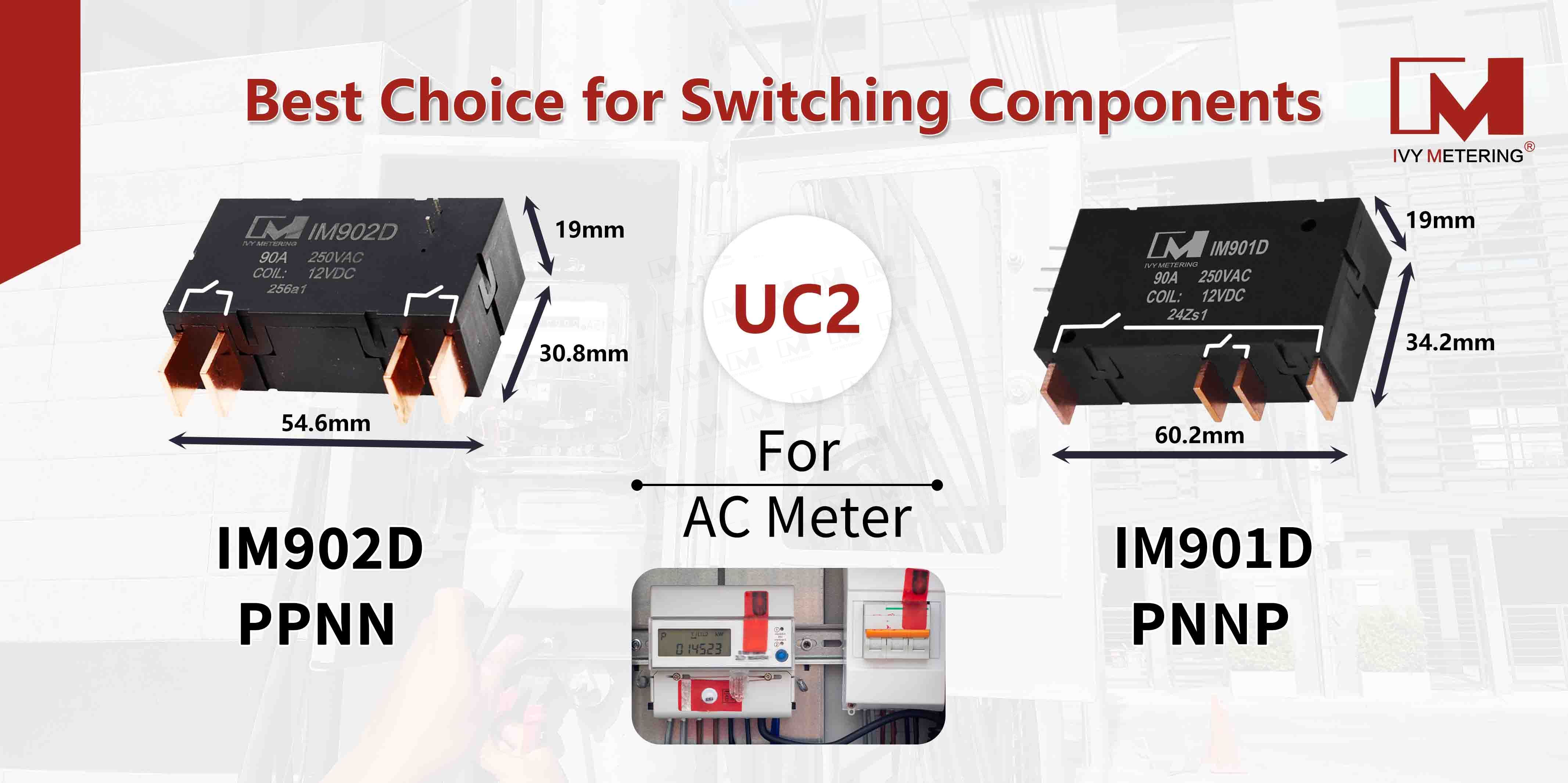 IM902D PPNN 2P 90A Bistable Latching Relay