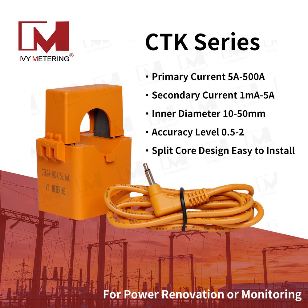 CTK Series Split-Core Current Transformer for Power Monitoring