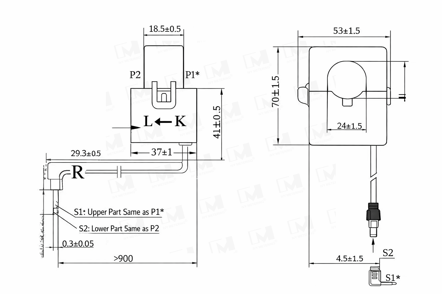 CTK Series Split-Core Current Transformer for Power Monitoring
